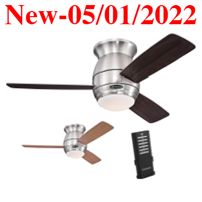 LL44-72179-BN-MB-LED, 44-72179, Brushed Nickel, BN, LED, MB, Medium Base, Indoor Fan, Indoor Ceiling, ceiling fan, fan, Indoor