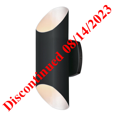 LL65794, 65794, Dimmable, dims, dimming, LED, Up/down, wall, fixture, matte, black, blk, MBL, Cylinder