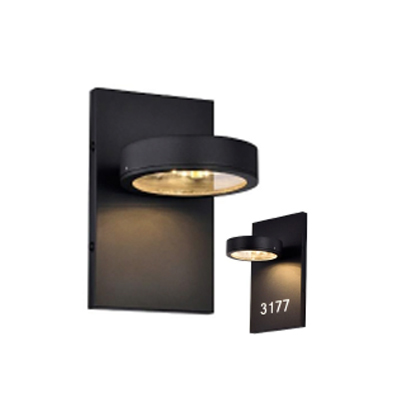 LL3-726D, Address, Room Number, Exterior, Outdoor, Wall Sconce, LED, Braille, Black, BLK