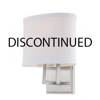 LL60-4751, 60-4751, Contemporary, vanity, fabric, E26, Rohs, Brushed Nickel, BN, sconce, Fabric, decorative indoor, decorative, indoor, Vanity, MB