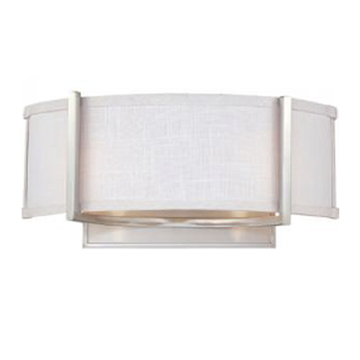 LL60-4754, 60-4754, Contemporary, vanity, fabric, E26, Rohs, Brushed Nickel, BN, vanity, sconce, Fabric ,decorative indoor, DECORATIVE, INDOOR, DECORATIVE INDOOR, VANITY, WALL, MB