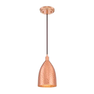 LL61054HCP, LL61054, 61054, Hammered Copper, Bell Shade, Pendant, Copper, MB,  Medium Base,Pendant/Pendants,Mini, Pendants, Decorative, Indoor 