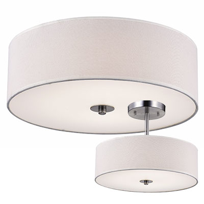 LLDC612D, LLDC614D, LLDC618D, DC612D, DC614D, DC618D, Satin Nickel, Linen, Drum, UNV, Universal, MCT, Pendant Kit, LED, Pendant, indoor, decorative