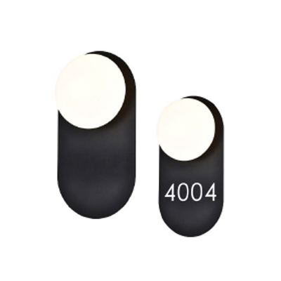 LLW225D, Address, Room Number, Indoor, Wall Sconce, LED, Braille, Black, BLK, ADA